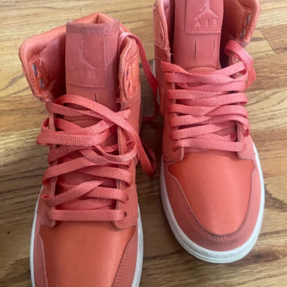 Nike Women's Air Jordan High-Top Sneakers - Coral - Picture 7 of 8